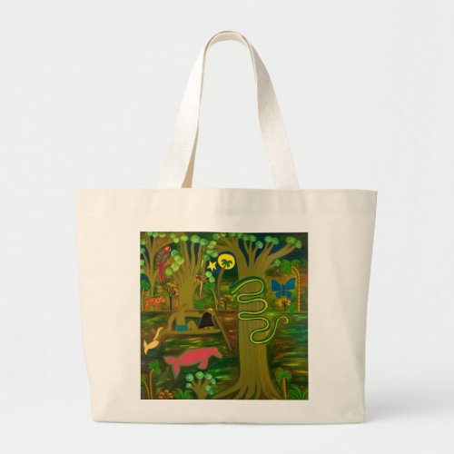 At the Heart of the Amazon River 2010 Large Tote Bag