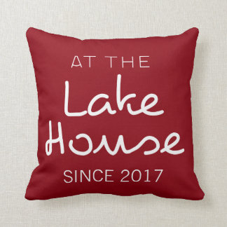 At The Lake House Throw Pillow