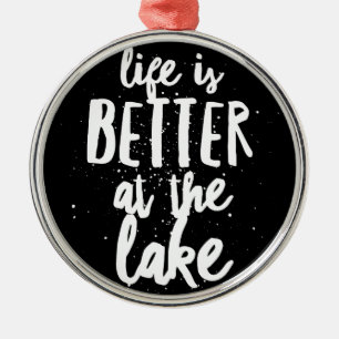 At the Lake Metal Ornament