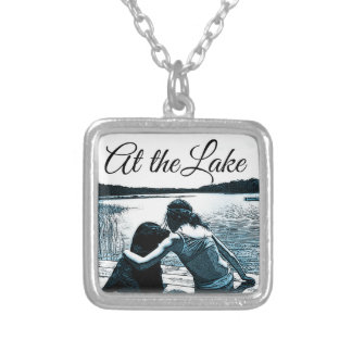 At the Lake. Silver Plated Necklace