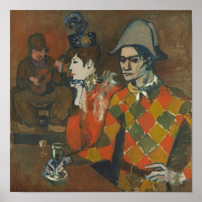 At the Lapin Agile by Pablo Picasso Poster (Front)
