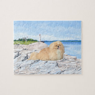 At the Lighthouse Jigsaw Puzzle