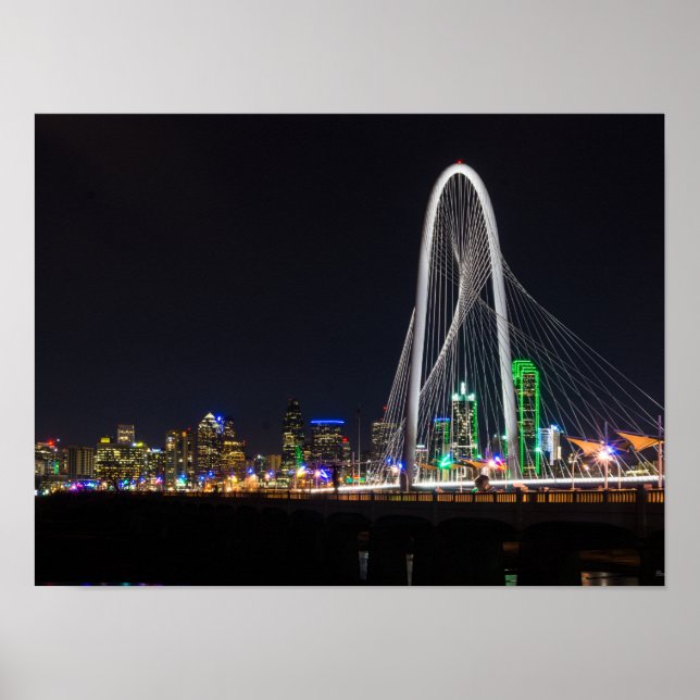 At The Margaret Hunt Hill Bridge Poster (Front)