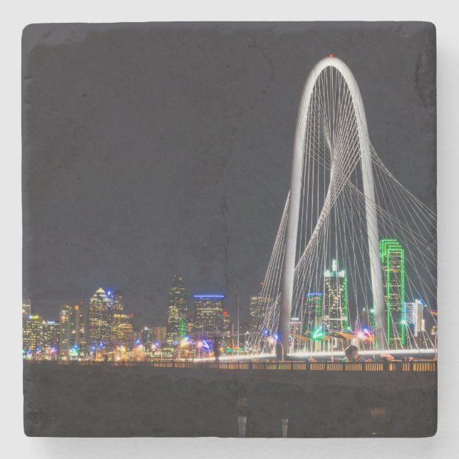 At The Margaret Hunt Hill Bridge Stone Coaster (Front)