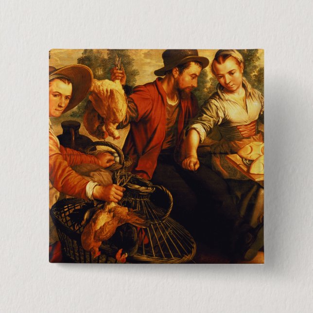 At the Market Pinback Button (Front)