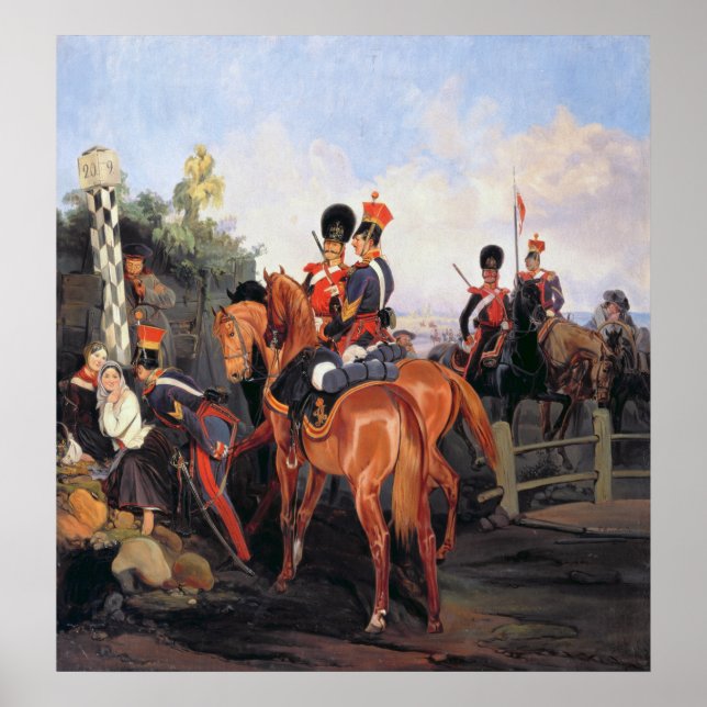 At the Mile Stone, 1859 Poster (Front)