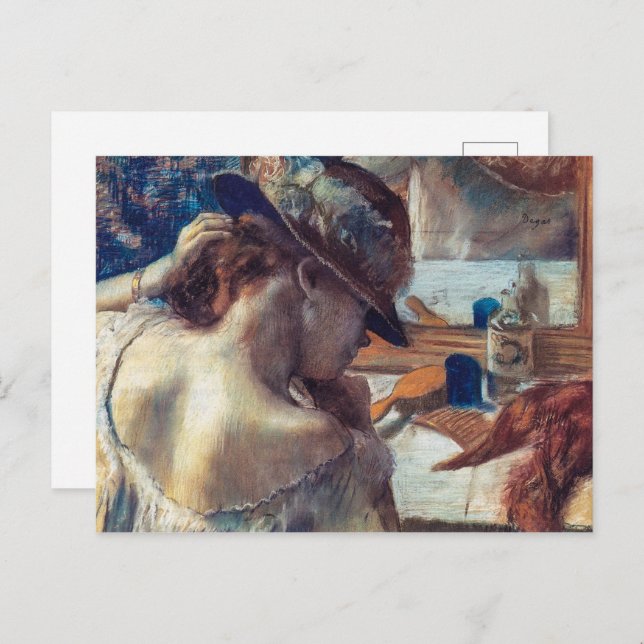 At the Mirror | Edgar Degas | Postcard (Front/Back)