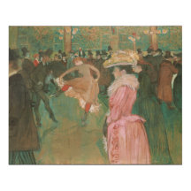 At the Moulin Rouge by Toulouse-Lautrec - Canvas