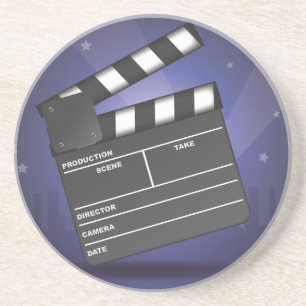 At the Movies Sandstone Coaster