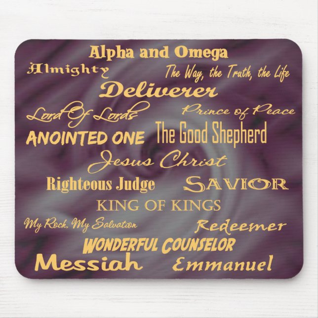 at the name of Jesus... Mouse Pad (Front)