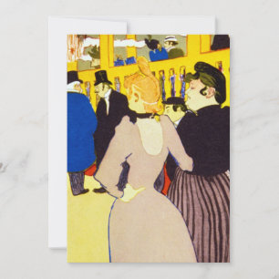 At the Nightclub by Toulouse Lautrec, Vintage Art