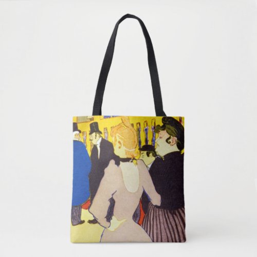 At the Nightclub by Toulouse Lautrec Vintage Art Tote Bag