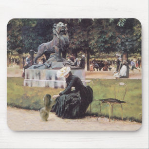 At the Park with Pekingese Mouse Pad