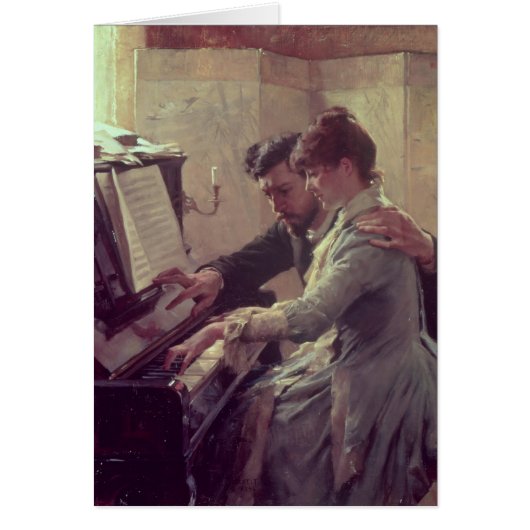 At the Piano Cards (Front)