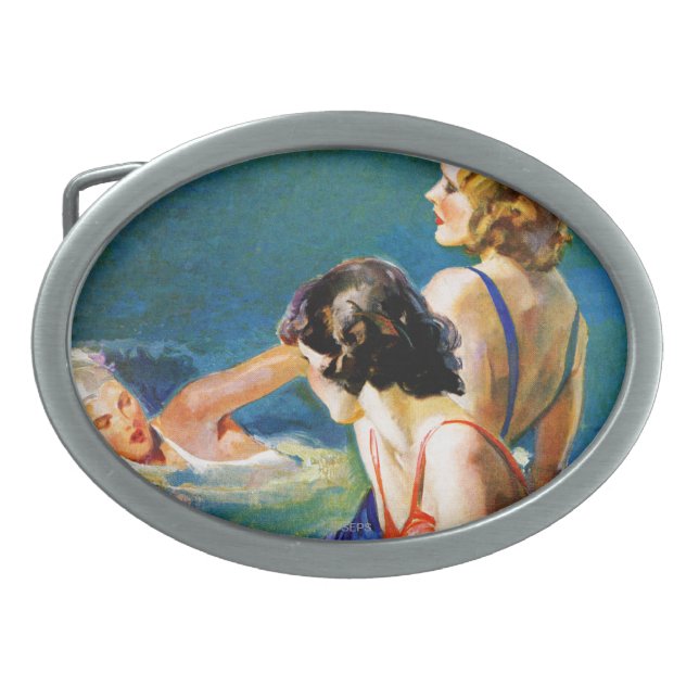 At the Pool Belt Buckle (Front)