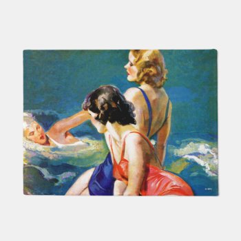 At The Pool Doormat by PostFashion at Zazzle