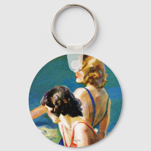 At the Pool Keychain