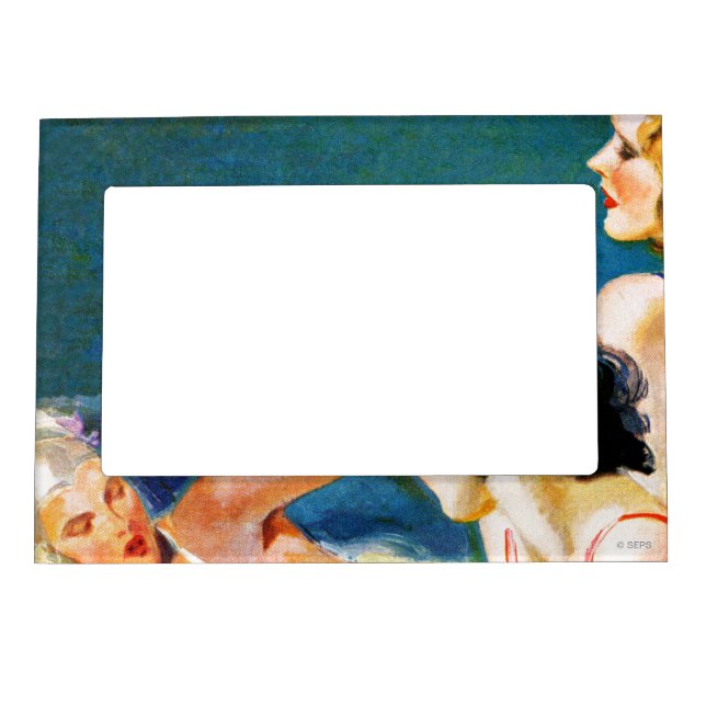 At the Pool Magnetic Picture Frame (Front)