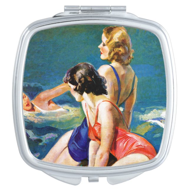 At the Pool Mirror For Makeup (Front)