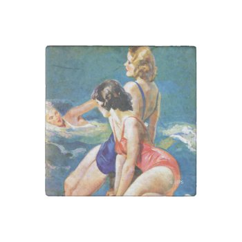 At The Pool Stone Magnet by PostFashion at Zazzle