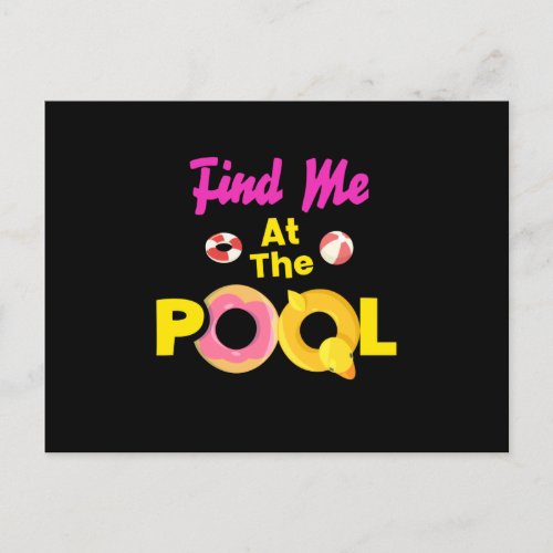 At The Pool Swimming Pool Swimming Postcard