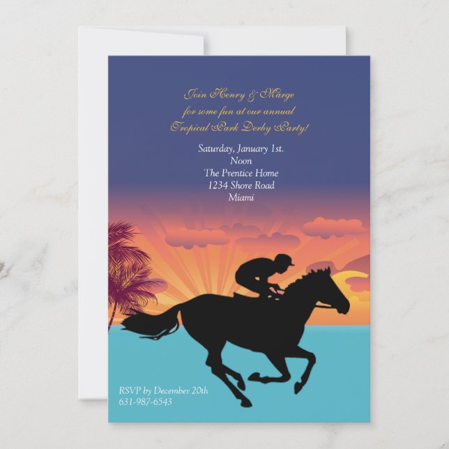 At the Races Invitation (Front)