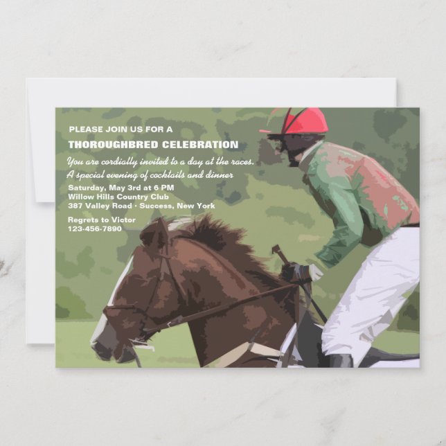 At the Races Invitation (Front)