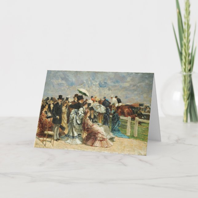 At the Races | Louis Abel-Truchet Card (Front)