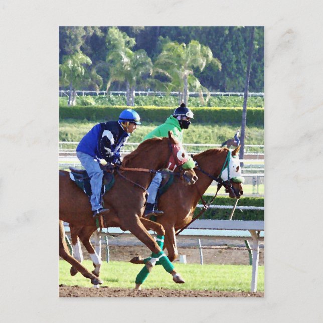 At the Races Postcard (Front)
