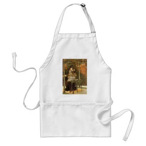 At the Rifle Range by James Tissot Vintage Art Adult Apron