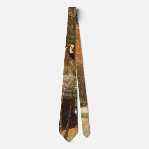 At the Rifle Range by James Tissot Vintage Art Neck Tie