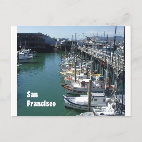 At the San Francisco Docks Scenic Photograph Postcard