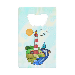 At the Sea Credit Card Bottle Opener