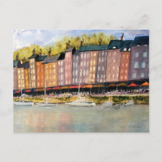 AT THE SEA SIDE, FRANCE POSTCARD