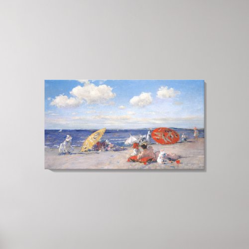 At the Seaside  c1892 Canvas Print