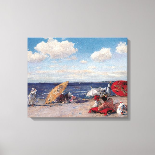 At The Seaside Canvas Print (Front)