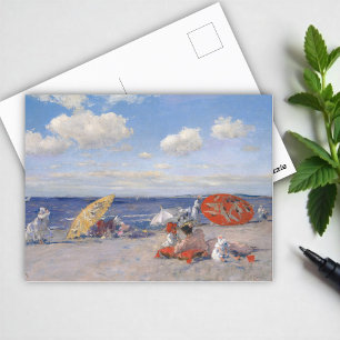 At the Seaside, William Chase  Postcard