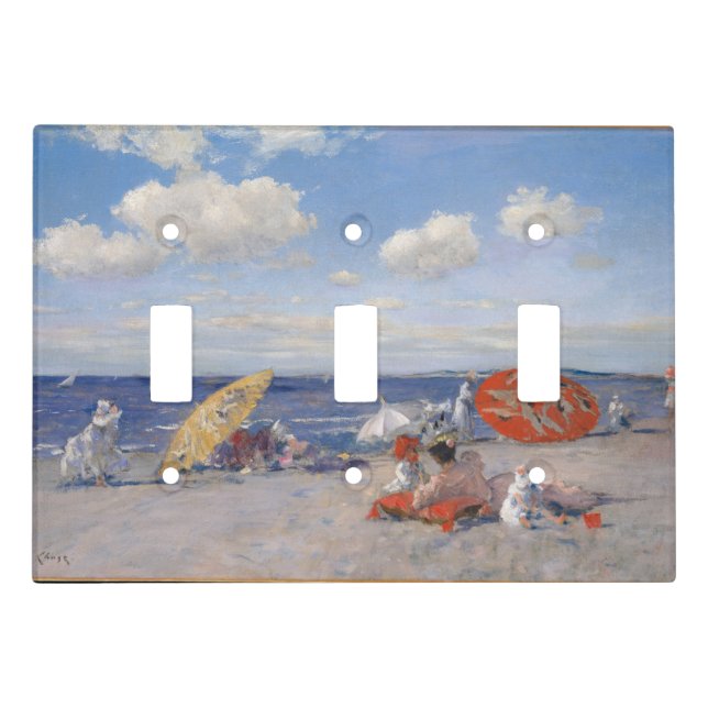 At The Seaside William Merritt Chase  Light Switch Cover (Front)