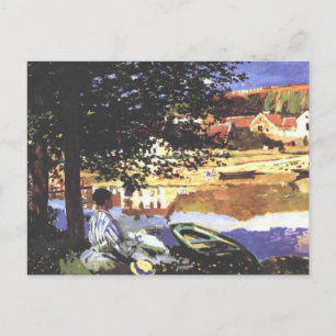 At the Seine at Bennecourt - Claude Monet - c1900 Postcard