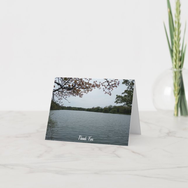 At the Stillness of Hoyt Lake Thank You Card (Front)