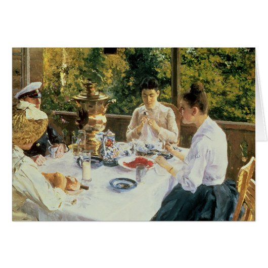 At the Tea-Table, 1888 Cards (Front Horizontal)