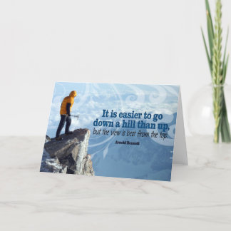 At The Top inspirational greeting note card