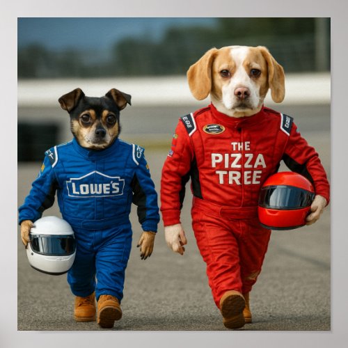 "At The Track" Poster