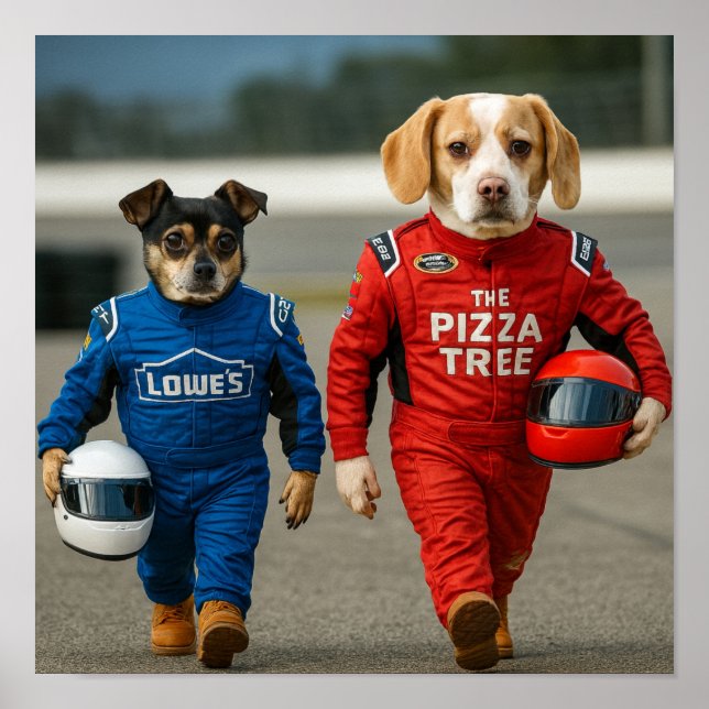 "At The Track" Poster (Front)