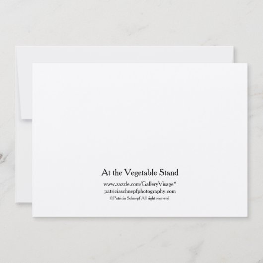 At the Vegetable Stand (Back)