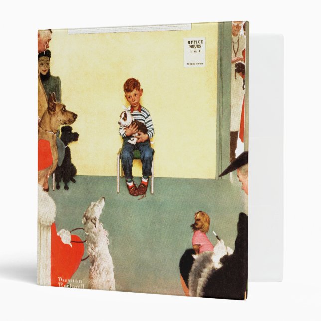 At The Vets by Norman Rockwell Binder (Front/Inside)
