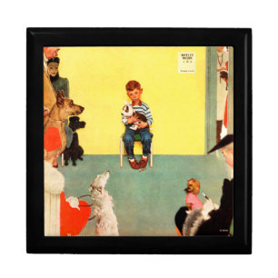 At The Vets by Norman Rockwell Jewelry Box