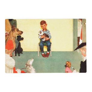 At The Vets by Norman Rockwell Placemat
