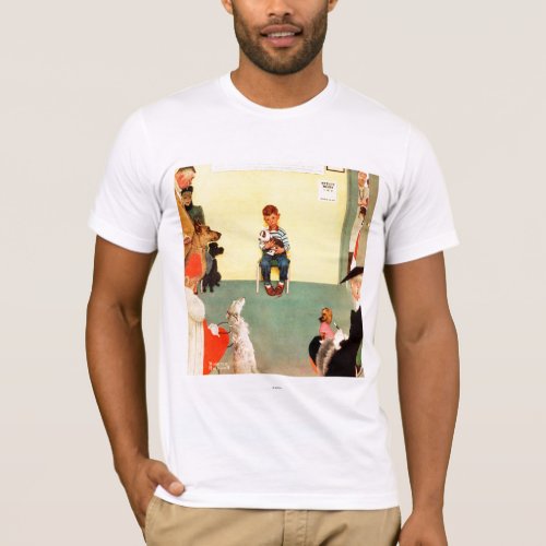 At The Vets by Norman Rockwell T_Shirt