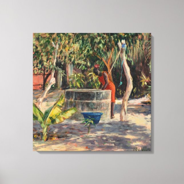 At The Well 2006 Canvas Print (Front)